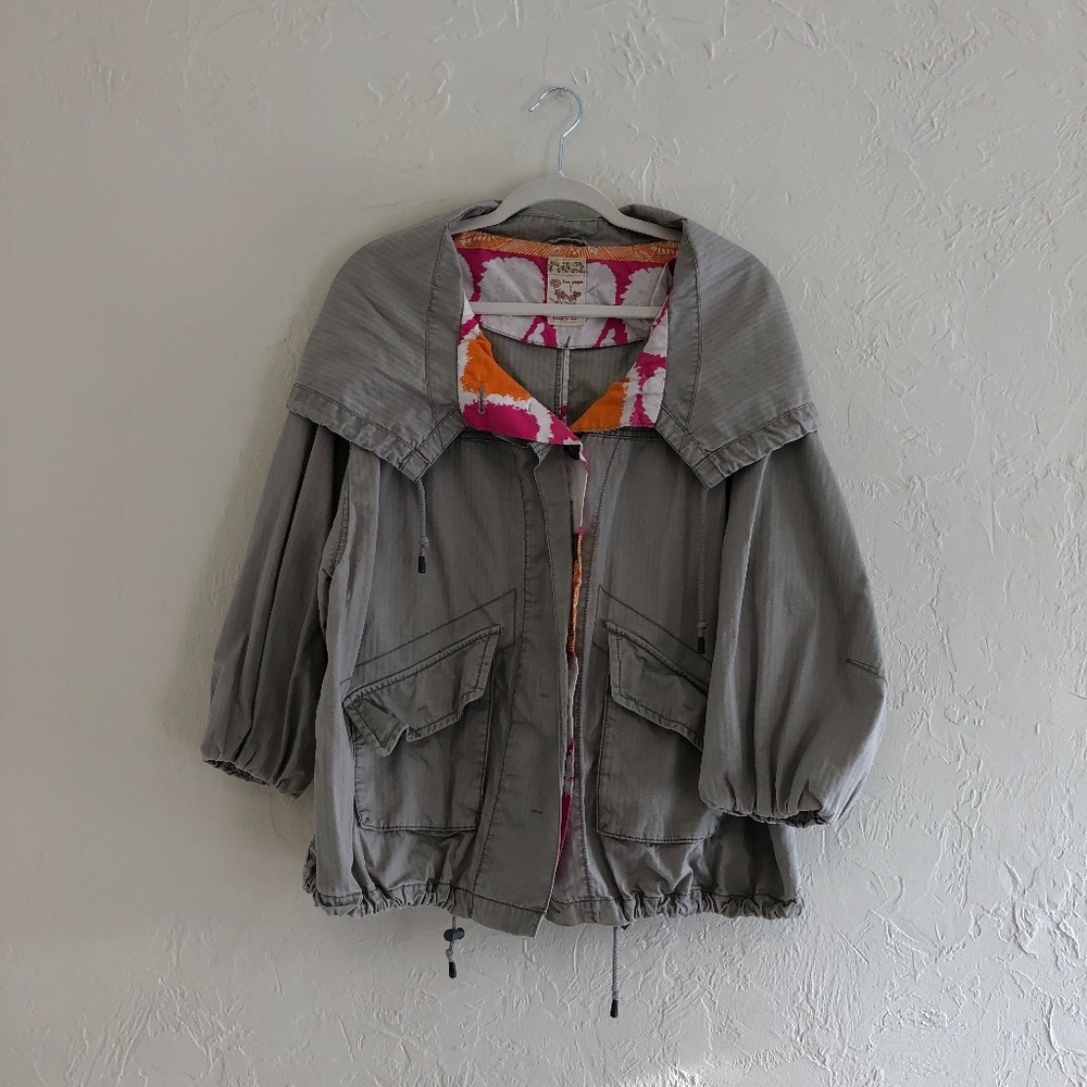 FREE PEOPLE Bubble Sleeve Hooded Utility